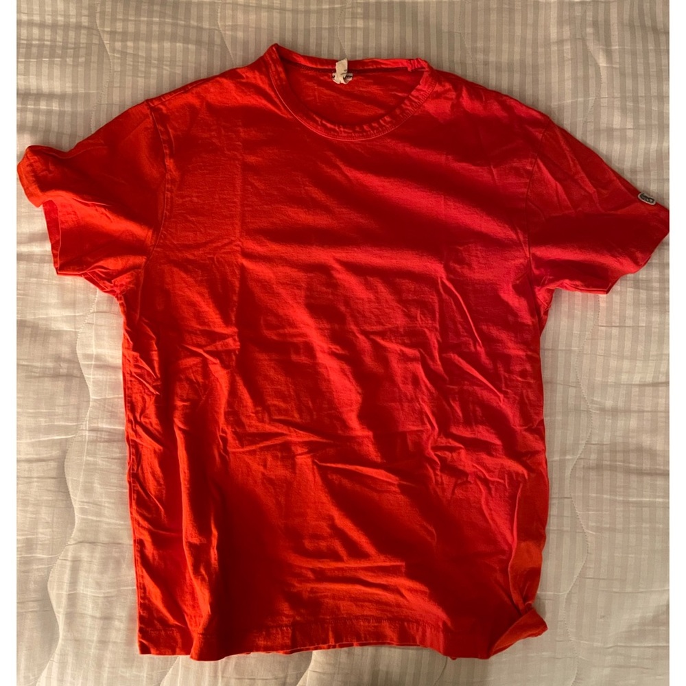 Todd Snyder Champion bright orange T-shirt. Large